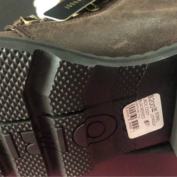 Sorel Lennox Lace Cozy Blackened Brown waterproof suede boots - Picture 4 of 14